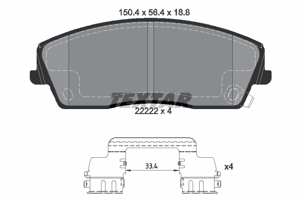 Remblokset Textar 2222201