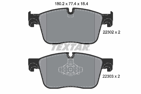 Remblokset Textar 2230201