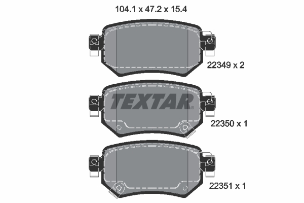 Remblokset Textar 2234901