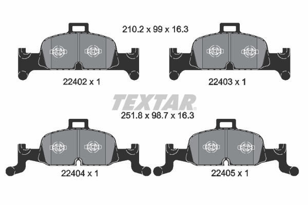 Remblokset Textar 2240201