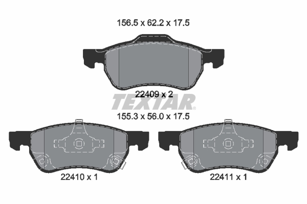 Remblokset Textar 2240901