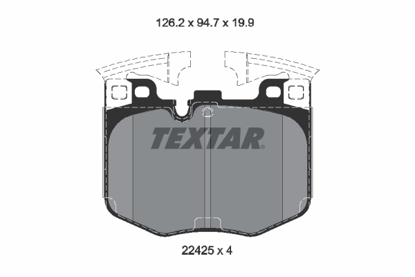 Remblokset Textar 2242501