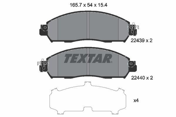 Textar Remblokset 2243903
