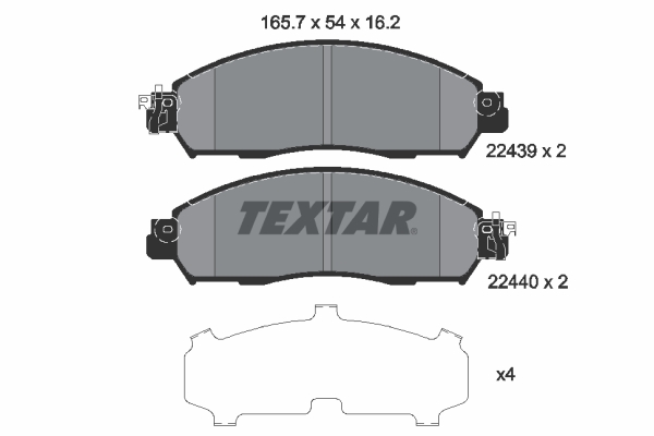 Textar Remblokset 2243901