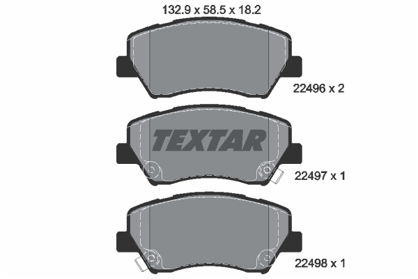 Remblokset Textar 2249601