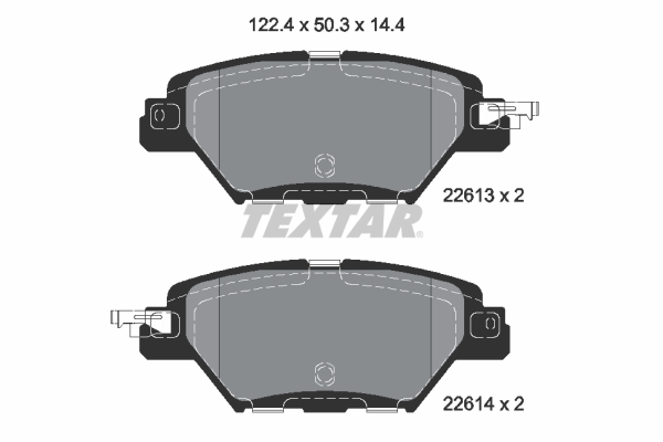 Remblokset Textar 2261301