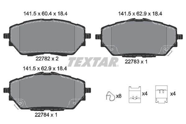 Remblokset Textar 2278201