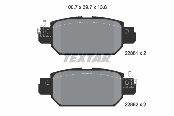 Remblokset Textar 2288101