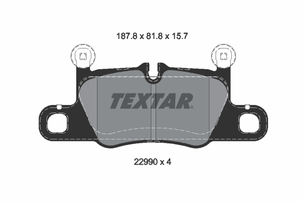 Remblokset Textar 2299001