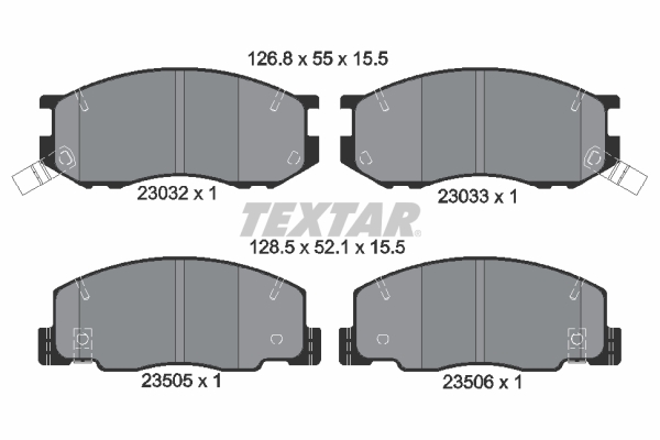 Remblokset Textar 2303201