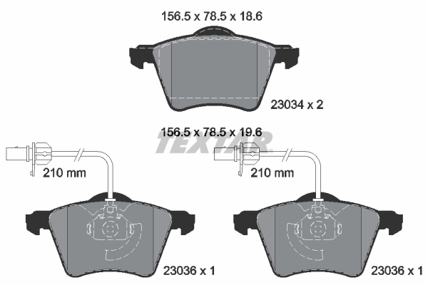 Remblokset Textar 2303401