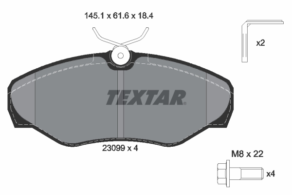 Remblokset Textar 2309902