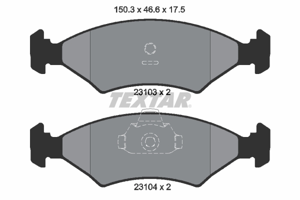 Remblokset Textar 2310301