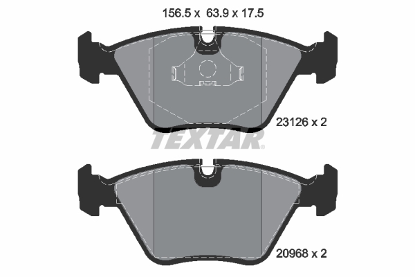 Remblokset Textar 2312601