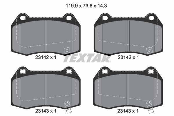 Remblokset Textar 2314201