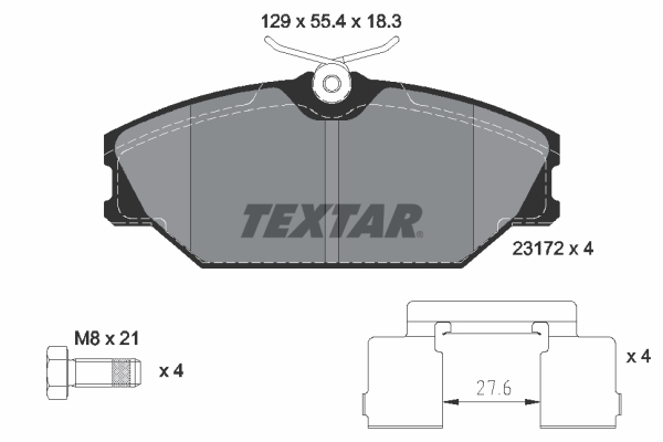 Remblokset Textar 2317203