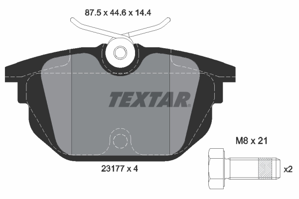 Remblokset Textar 2317703