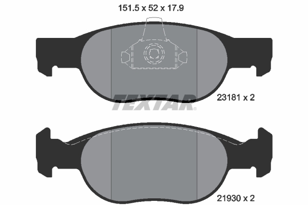 Remblokset Textar 2318101