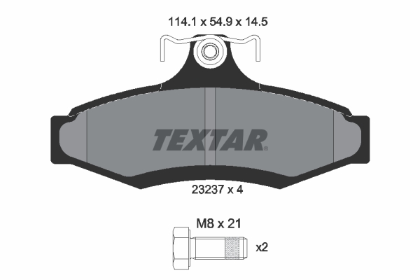 Remblokset Textar 2323701