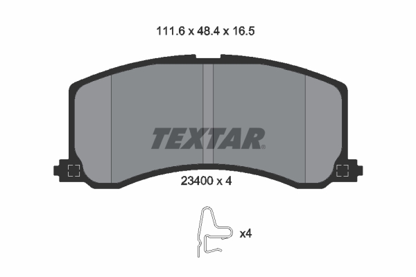 Remblokset Textar 2340001