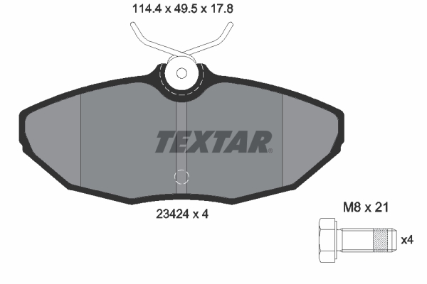 Remblokset Textar 2342401