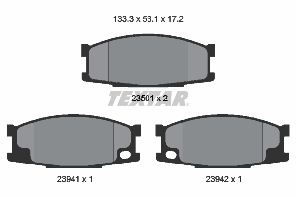 Remblokset Textar 2350101