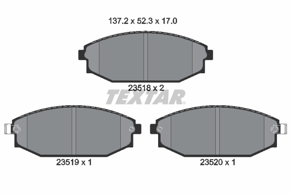 Remblokset Textar 2351801