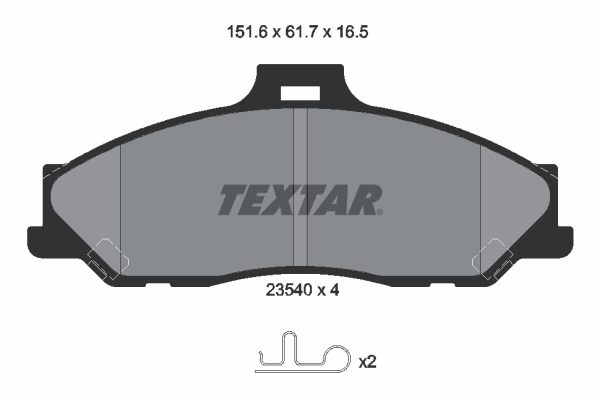 Remblokset Textar 2354001