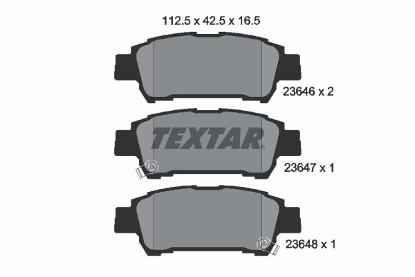 Remblokset Textar 2364601