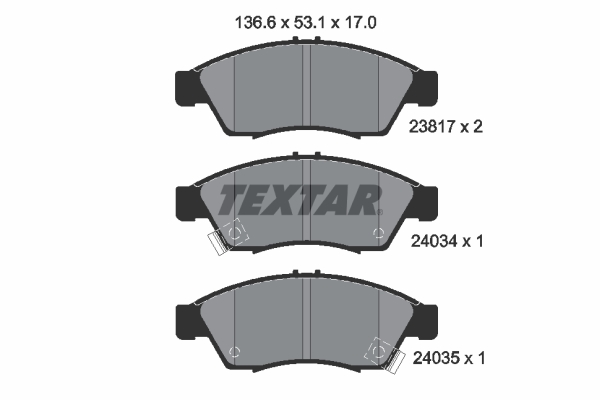 Remblokset Textar 2381701