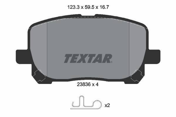 Remblokset Textar 2383601
