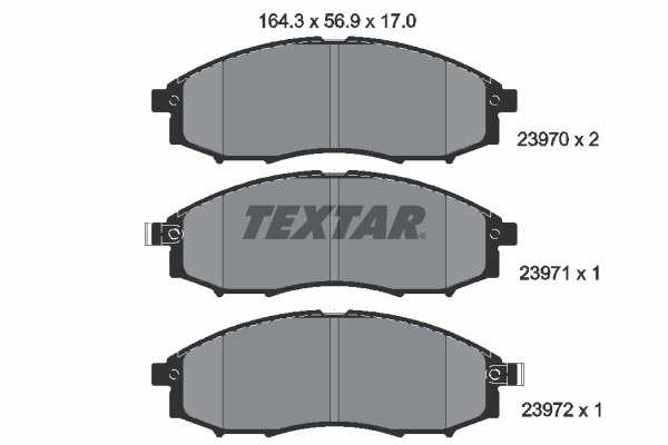 Remblokset Textar 2397001