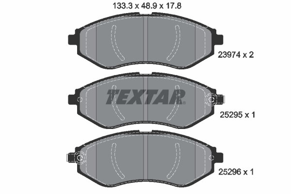 Remblokset Textar 2397406