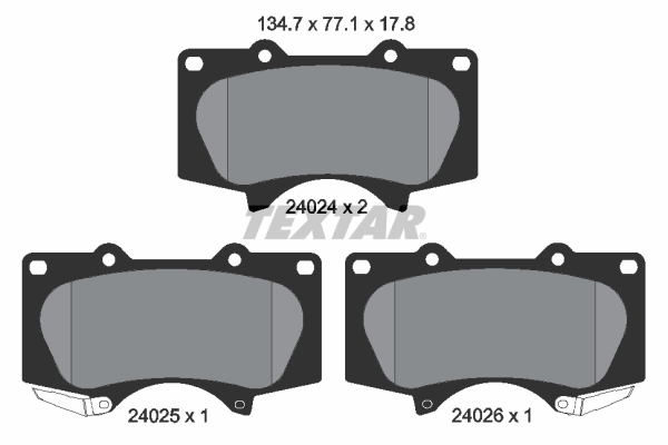 Remblokset Textar 2402401