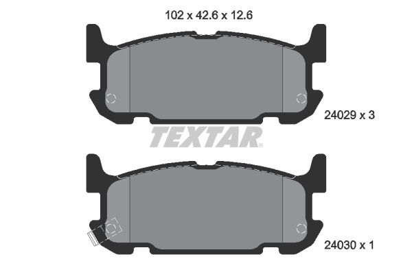 Remblokset Textar 2402901