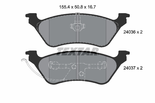 Remblokset Textar 2403605