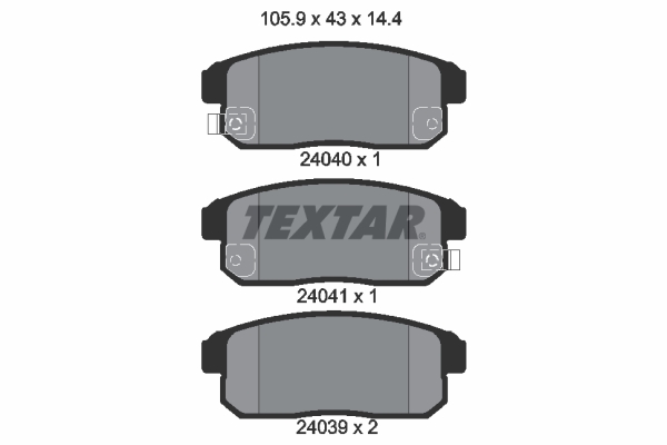 Remblokset Textar 2404001