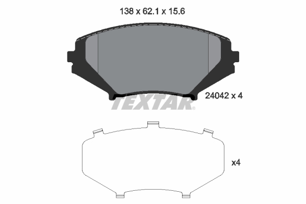 Remblokset Textar 2404201