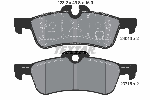 Remblokset Textar 2404301