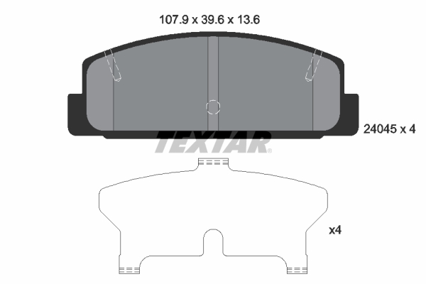 Remblokset Textar 2404501