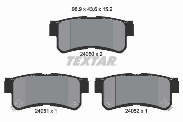 Remblokset Textar 2405001