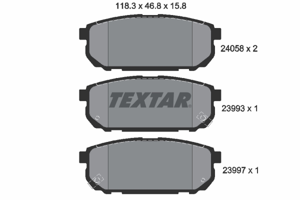 Remblokset Textar 2405801