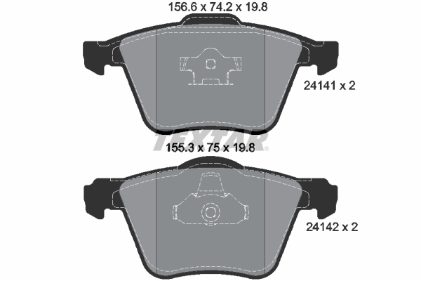 Remblokset Textar 2414101