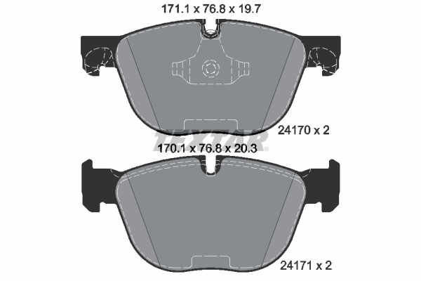 Remblokset Textar 2417001