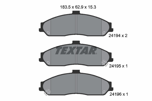 Remblokset Textar 2419401