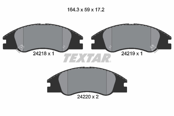 Remblokset Textar 2421801