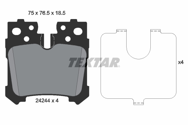 Remblokset Textar 2424401