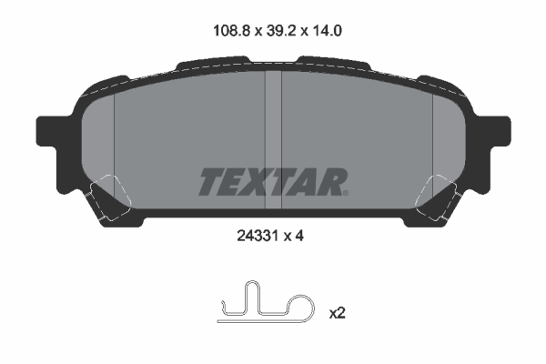 Remblokset Textar 2433101