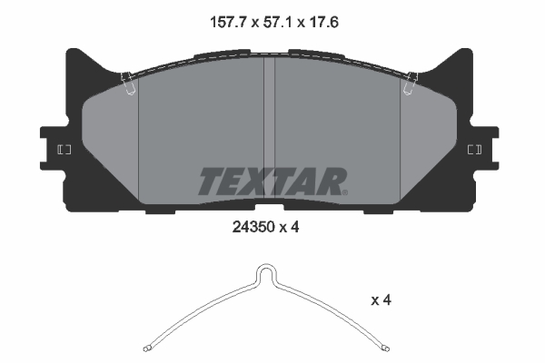 Remblokset Textar 2435001