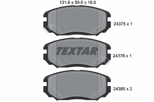 Remblokset Textar 2437501